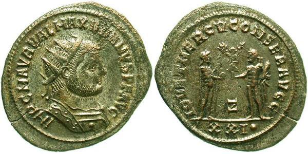 1 Antoniniano Imperio romano (27BC-395)  Maximiano (250-310)