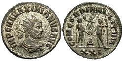 1 Antoniniano Impero romano (27BC-395)  Massimiano (250-310)
