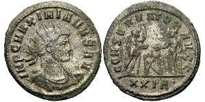 1 Antoniniano Impero romano (27BC-395)  Massimiano (250-310)