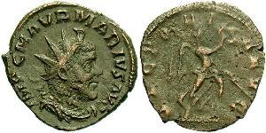 1 Antoninianus Gallic Empire (260-274) Billon Marcus Aurelius Marius (?-269)