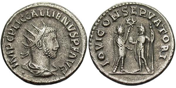 1 Antoninianus Roman Empire (27BC-395) Billon Gallienus (218-268)