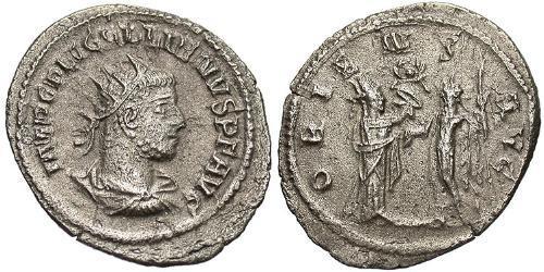 1 Antoninianus 羅馬帝國 Billon 加里恩努斯