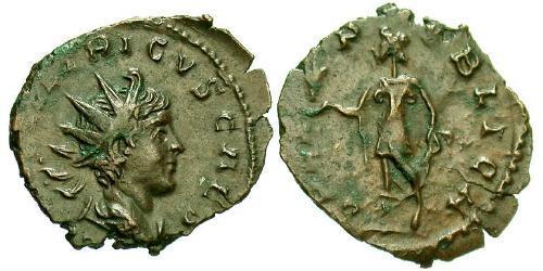 1 Antoninianus Gallic Empire (260-274) Bronze Tetricus II (?-?)