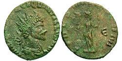 1 Antoninianus Roman Empire (27BC-395) Bronze Quintillus (220-270)