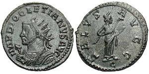 1 Antoninianus Roman Empire (27BC-395) Bronze Diocletian (244-311)