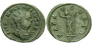 1 Antoninianus Roman Empire (27BC-395) Bronze Tacitus (200-276)