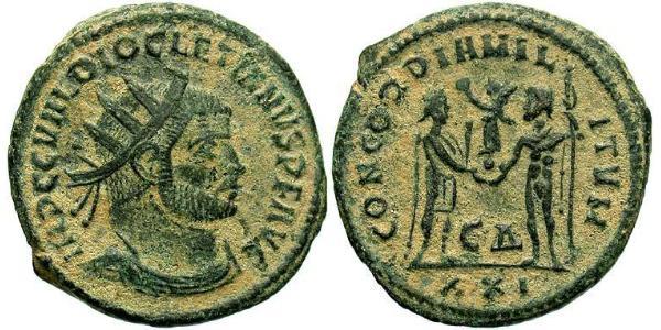 1 Antoninianus Roman Empire (27BC-395) Bronze Diocletian (244-311)