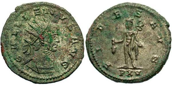 1 Antoninianus Roman Empire (27BC-395) Bronze Gallienus (218-268)