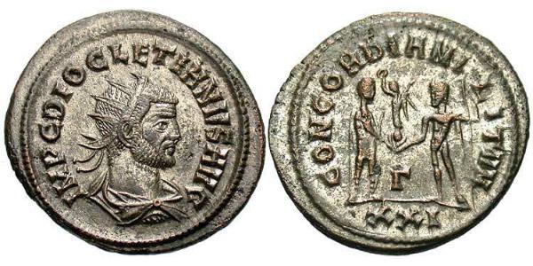 1 Antoninianus Roman Empire (27BC-395) Bronze Diocletian (244-311)