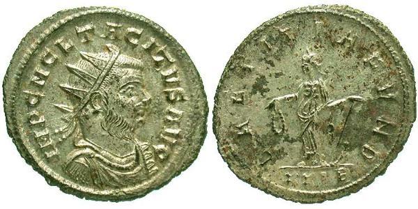 1 Antoninianus Roman Empire (27BC-395) Bronze Tacitus (200-276)