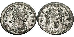 1 Antoninianus Roman Empire (27BC-395) Copper/Silver Aurelian (215-275)