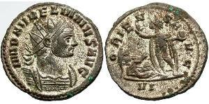 1 Antoninianus Roman Empire (27BC-395) Copper/Silver Aurelian (215-275)