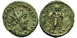 1 Antoninianus Gallic Empire (260-274) Silver Postumus (260-268)