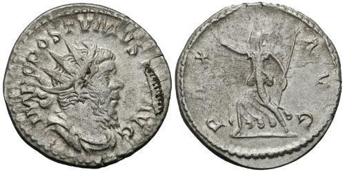 1 Antoninianus Gallic Empire (260-274) Silver Postumus (260-268)