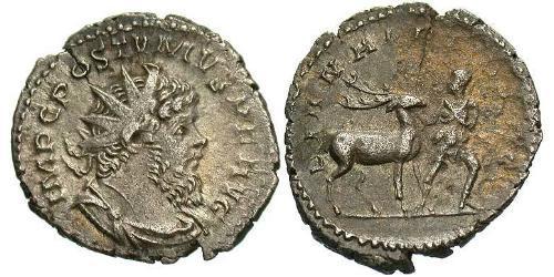 1 Antoninianus Gallic Empire (260-274) Silver Postumus (260-268)