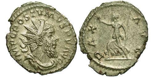 1 Antoninianus Gallic Empire (260-274) Silver Postumus (260-268)