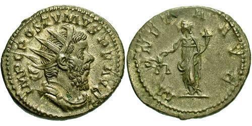 1 Antoninianus Gallic Empire (260-274) Silver Postumus (260-268)