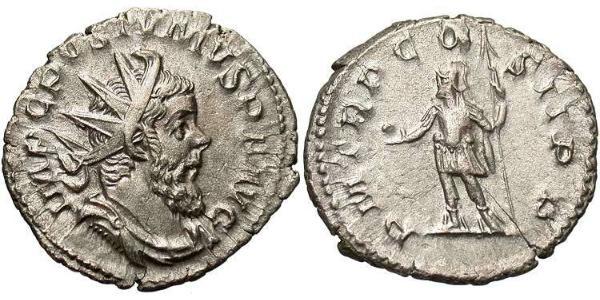 1 Antoninianus Gallic Empire (260-274) Silver Postumus (260-268)