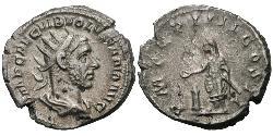 1 Antoninianus Roman Empire (27BC-395) Silver Volusianus (235-253)