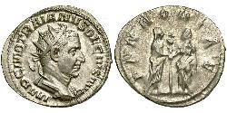 1 Antoninianus Roman Empire (27BC-395) Silver Trajan Decius (201-251)