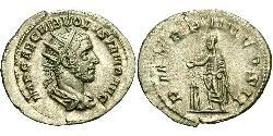 1 Antoninianus Roman Empire (27BC-395) Silver Volusianus (235-253)