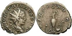 1 Antoninianus Roman Empire (27BC-395) Silver Saloninus (242 - 260)