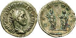 1 Antoninianus Roman Empire (27BC-395) Silver Trajan Decius (201-251)