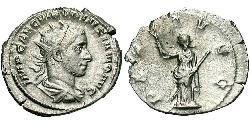 1 Antoninianus Roman Empire (27BC-395) Silver Volusianus (235-253)