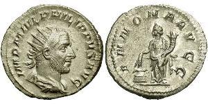 1 Antoninianus Roman Empire (27BC-395) Silver Philip the Arab (204-249)