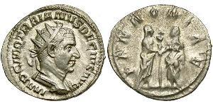 1 Antoninianus Roman Empire (27BC-395) Silver Trajan Decius (201-251)