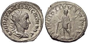 1 Antoninianus Roman Empire (27BC-395) Silver Herennius Etruscus (227-251)