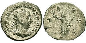 1 Antoninianus Roman Empire (27BC-395) Silver Valerian I (193-260)