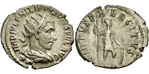 1 Antoninianus Roman Empire (27BC-395) Silver Philip the Arab (204-249)