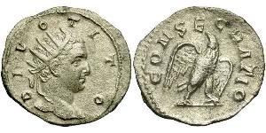 1 Antoninianus Roman Empire (27BC-395) Silver 