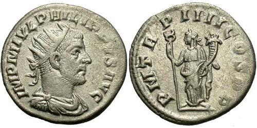 1 Antoninianus Roman Empire (27BC-395) Silver Philip the Arab (204-249)