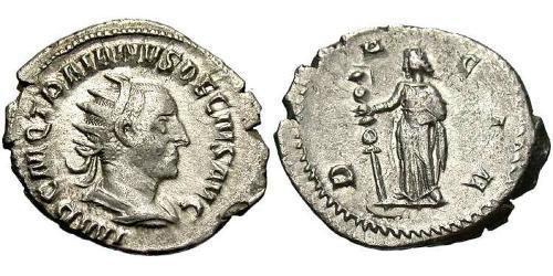 1 Antoninianus Roman Empire (27BC-395) Silver Trajan Decius (201-251)