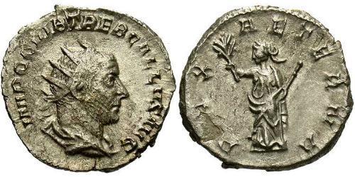 1 Antoninianus Roman Empire (27BC-395) Silver Trebonianus Gallus (206-253)