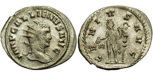 1 Antoninianus Roman Empire (27BC-395) Silver Gallienus (218-268)