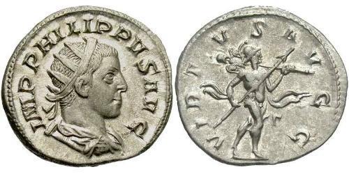 1 Antoninianus Roman Empire (27BC-395) Silver Philip II (237-249)