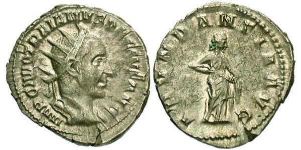 1 Antoninianus Roman Empire (27BC-395) Silver Trajan Decius (201-251)