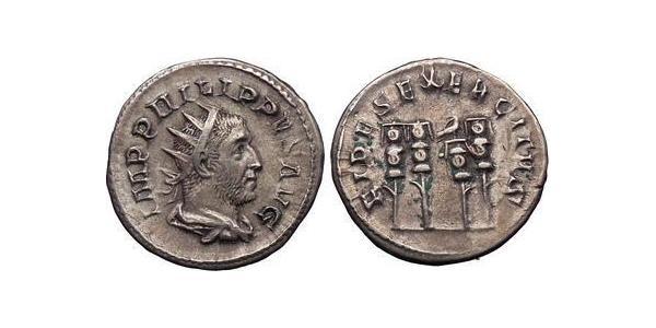 1 Antoninianus Roman Empire (27BC-395) Silver Philip the Arab (204-249)