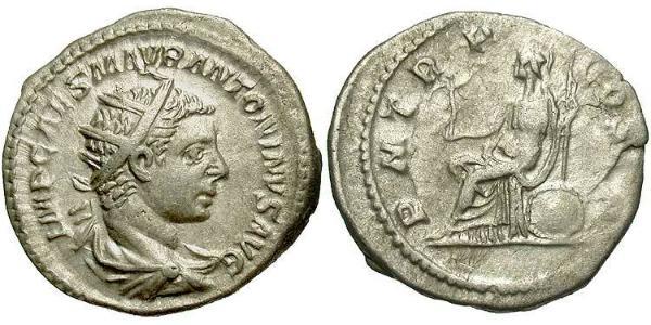 1 Antoninianus Roman Empire (27BC-395) Silver Elagabalus (203-222)