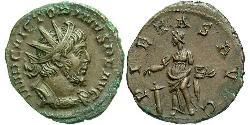 1 Antoninianus Gallic Empire (260-274)  Victorinus (?-271)