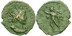 1 Antoninianus Gallic Empire (260-274)  Victorinus (?-271)