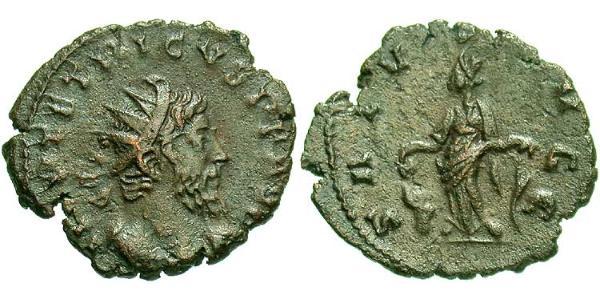 1 Antoninianus Gallic Empire (260-274)  Tetricus I (?-273)