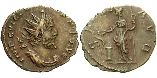 1 Antoninianus Gallic Empire (260-274)  Victorinus (?-271)