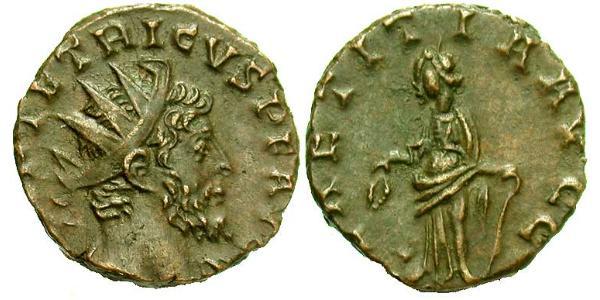 1 Antoninianus Gallic Empire (260-274)  Tetricus I (?-273)