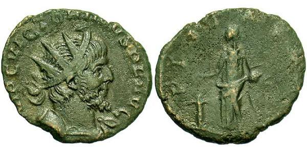 1 Antoninianus Gallic Empire (260-274)  Victorinus (?-271)