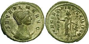 1 Antoninianus Roman Empire (27BC-395)  Ulpia Severina (?-?)