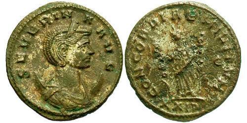 1 Antoninianus Roman Empire (27BC-395)  Ulpia Severina (?-?)